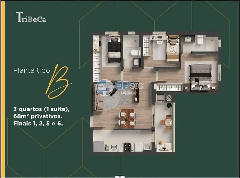 Apartamento, 3 quartos, 68 m² - Foto 16