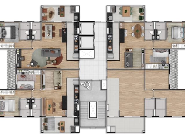 Condomínio do Apartamento - JOOY Wonder, Apartamento à venda, 65 m² área privativa, varanda com churrasqueira, Vila Planalto, Campo Grande, MS | Romeu Imóveis