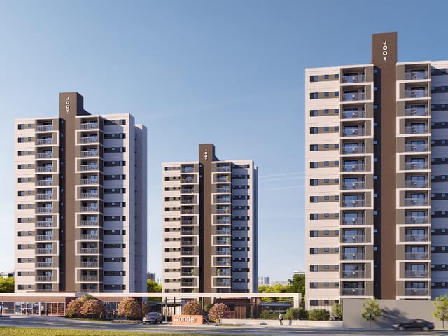 Condomínio do Apartamento - JOOY Wonder, Apartamento à venda, 65 m² área privativa, varanda com churrasqueira, Vila Planalto, Campo Grande, MS | Romeu Imóveis