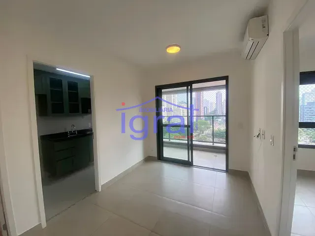 Apartamento 1 quarto e 2 banheiros, para alugar, no bairro Brooklin Paulista em São Paulo