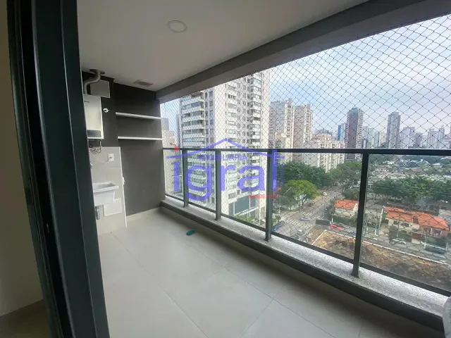 Apartamento 1 quarto e 2 banheiros, para alugar, no bairro Brooklin Paulista em São Paulo