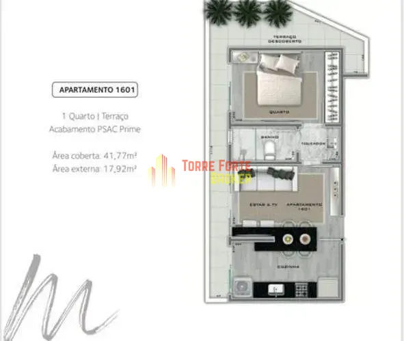 Apartamento, 1 quarto, 41 m² - Foto 22