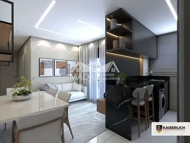 Apartamento 2 quartos e 1 banheiro, à venda, no bairro Nova Palhoça em Palhoça
