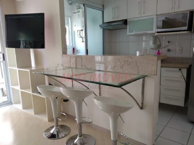 Foto do Apartamento - Apartamento no Campo Belo,  na Rua Vieira de Morais, com 2 quartos, 1 vaga de garagem, próximo do Aeroporto de Congonhas, todo mobiliado. | MDG IMÓVEIS