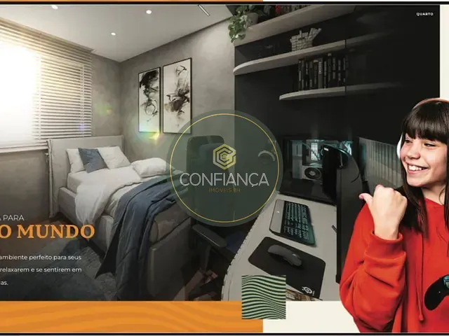 Apartamento 2 quartos e 2 banheiros, à venda, no bairro Fernão Dias em Belo Horizonte