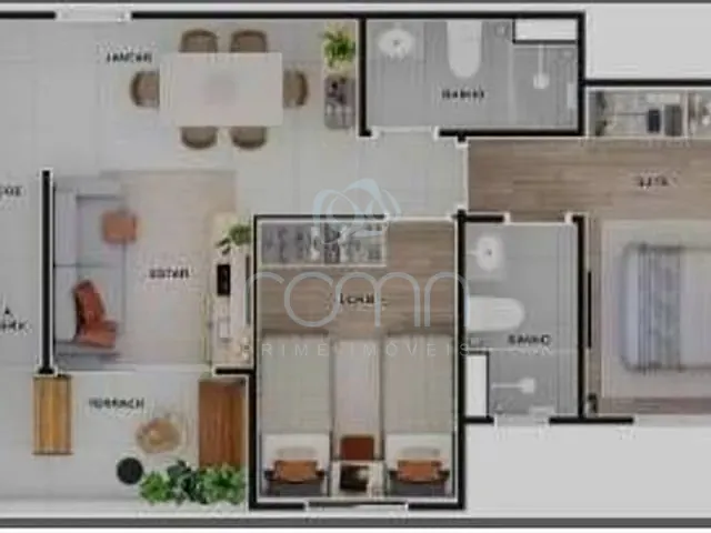 Apartamento 2 quartos e 2 banheiros, à venda, no bairro Vila Redentora em São José do Rio Preto