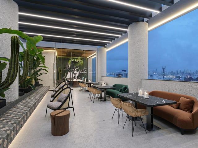 Apartamento com 65m² 2 quartos e 1 banheiro, à venda, no bairro Altiplano Cabo Branco em João Pessoa