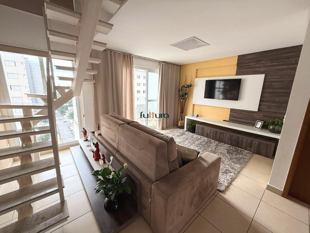 Apartamento com 82m² 2 quartos e 3 banheiros, para alugar, no bairro Setor Bueno em Goiânia
