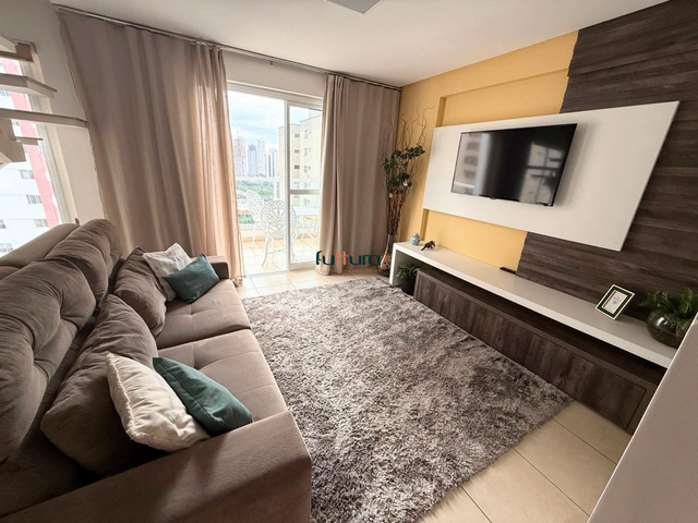 Apartamento com 82m² 2 quartos e 3 banheiros, para alugar, no bairro Setor Bueno em Goiânia
