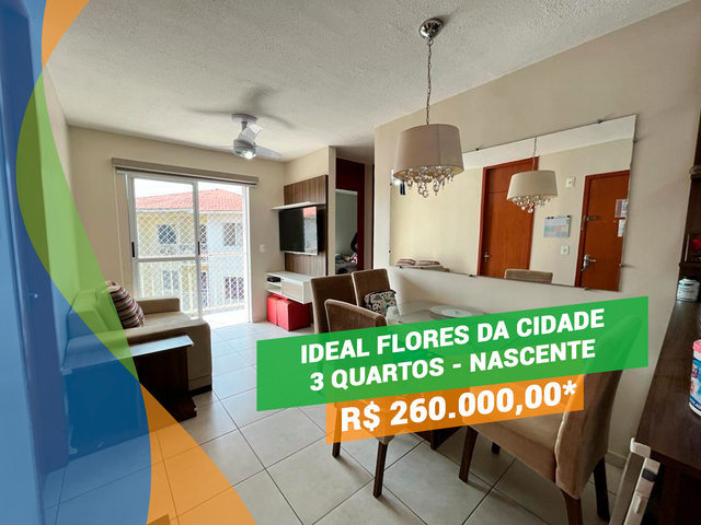 Foto do Apartamento - Cond. Ideal Flores da Cidade 3Q c/modulados Flores | Apartamentos Manaus Imobiliária
