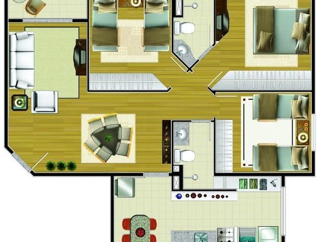 Foto do Apartamento - Apartamento com 3 dormitórios à venda, 80 m² por R$ 340.000,00 - Jardim América - São José dos Campos/SP | INDEPENDENCE NEGOCIOS IMOBILIARIOS LTDA