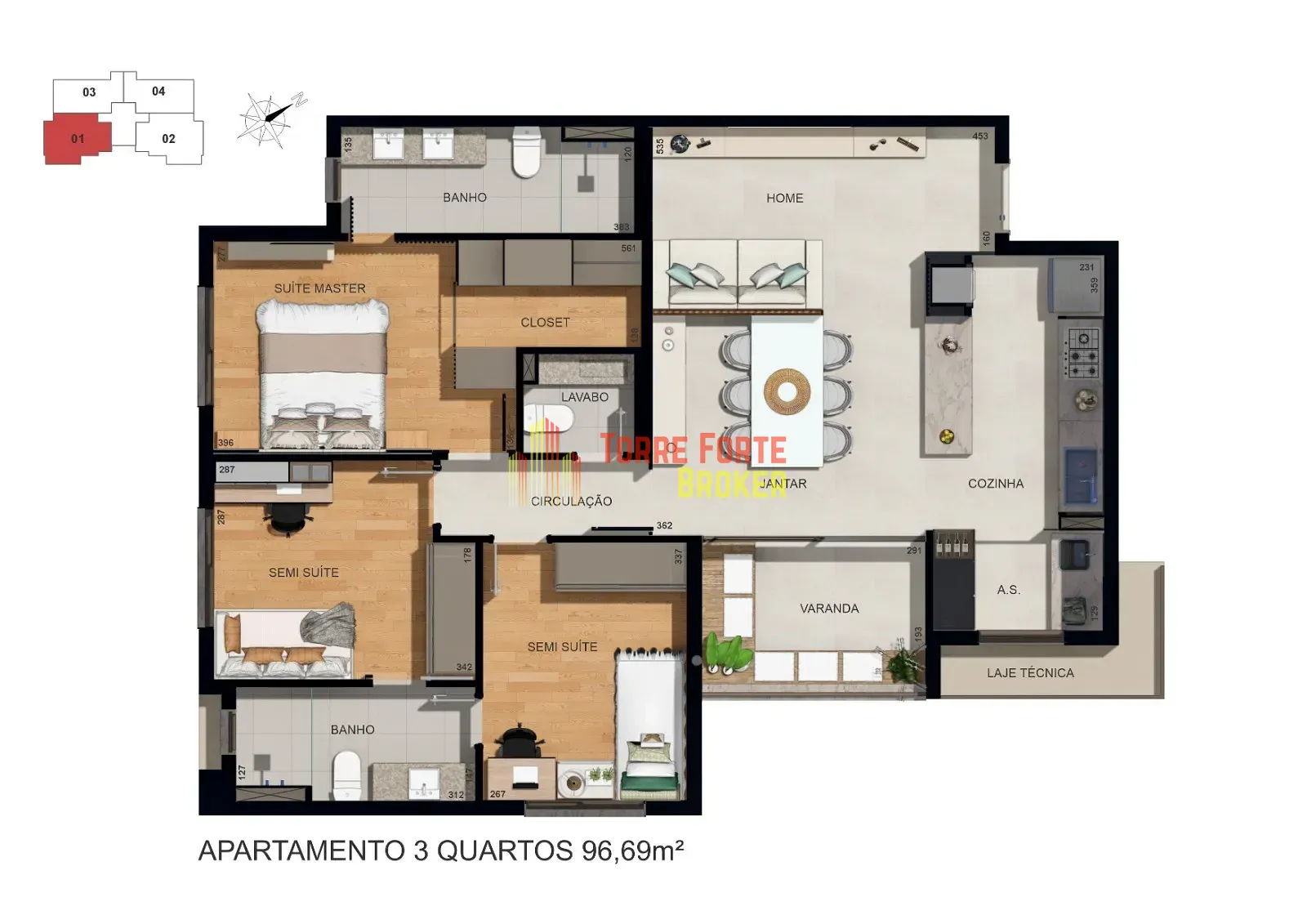 Apartamento, 3 quartos, 81 m² - Foto 14