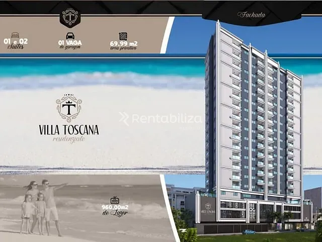 Apartamento 2 quartos e 2 banheiros, à venda, no bairro Morretes em Itapema