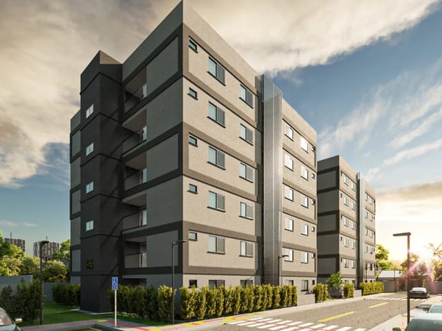 Apartamento com 59m² 2 quartos e 2 banheiros, à venda, no bairro Tiradentes em Campo Grande