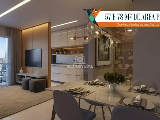 Apartamento com 78m² 3 quartos e 2 banheiros, à venda, no bairro Goiabeira em Cuiabá