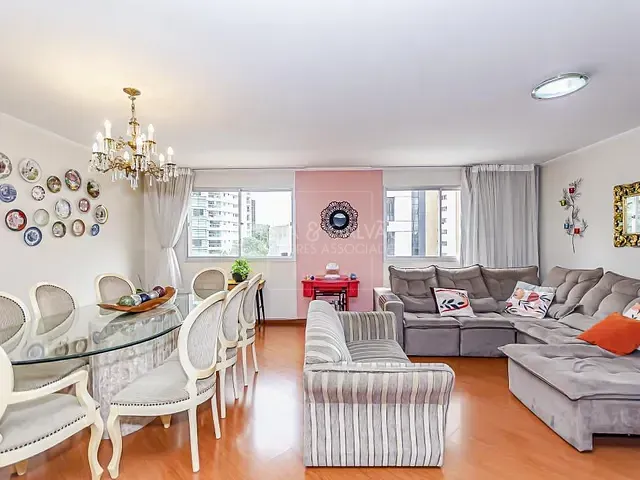 Apartamento com 123m² 3 quartos e 4 banheiros, à venda, no bairro Água Verde em Curitiba