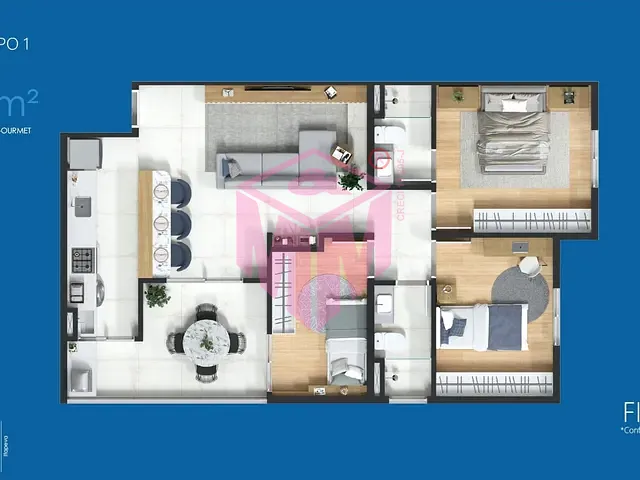 Apartamento com 71m² 3 quartos e 2 banheiros, à venda, no bairro Baeta Neves em São Bernardo do Campo