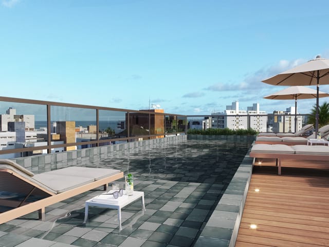 Apartamento com 33m² 1 quarto e 1 banheiro, à venda, no bairro Intermares em Cabedelo