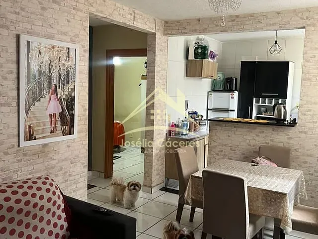 Apartamento com 54m² 2 quartos e 1 banheiro, à venda, no bairro Ponte Nova em Várzea Grande