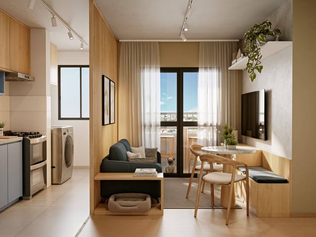 Apartamento 2 quartos e 1 banheiro, à venda, no bairro Alípio de Melo em Belo Horizonte