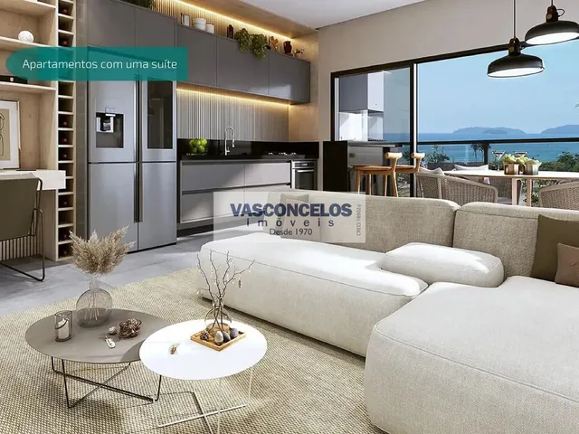 Apartamento com 37m² 1 quarto e 1 banheiro, à venda, no bairro Praia Grande em Ubatuba