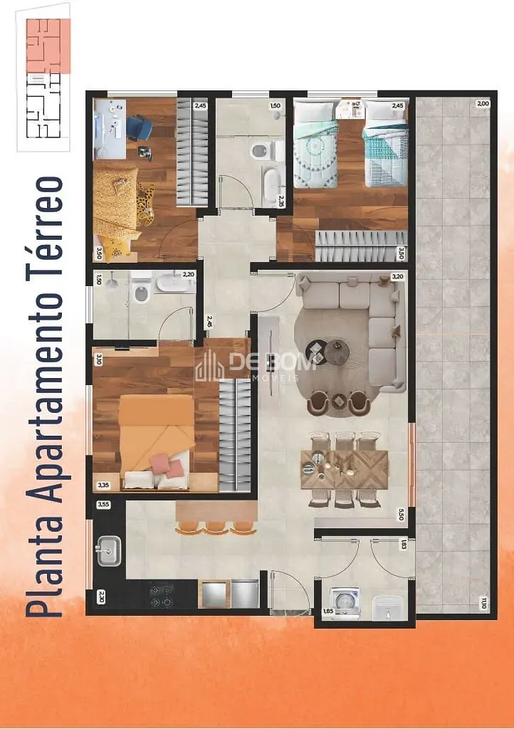 Apartamento, 3 quartos, 100 m² - Foto 7