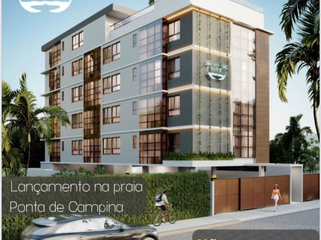 Apartamento com 55m² 2 quartos e 1 banheiro, à venda, no bairro Ponta de Campina em Cabedelo
