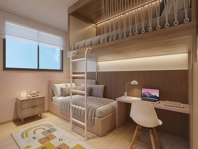 Apartamento 2 quartos e 2 banheiros, à venda, no bairro Serrano em Belo Horizonte