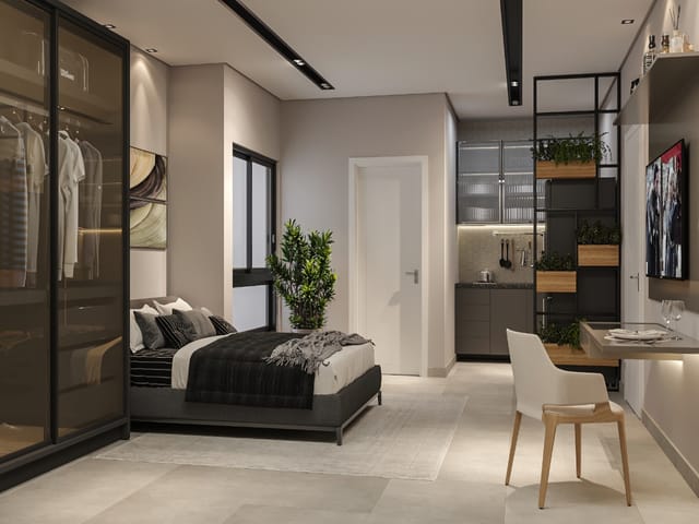 Apartamento com 26m² 1 quarto e 1 banheiro, à venda, no bairro Intermares em Cabedelo