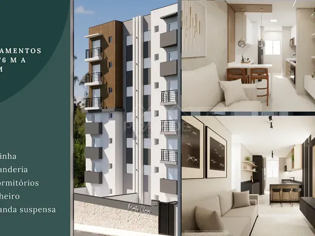 Apartamento 2 quartos e 1 banheiro, à venda, no bairro São José em Poços de Caldas
