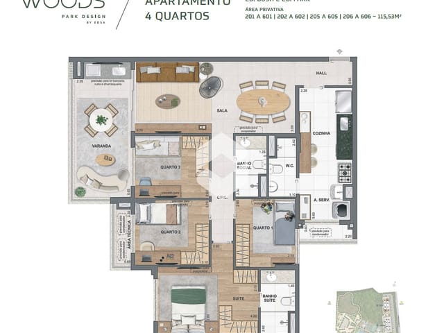 Apartamento 4 quartos e 5 banheiros, à venda, no bairro Barra da Tijuca em Rio de Janeiro