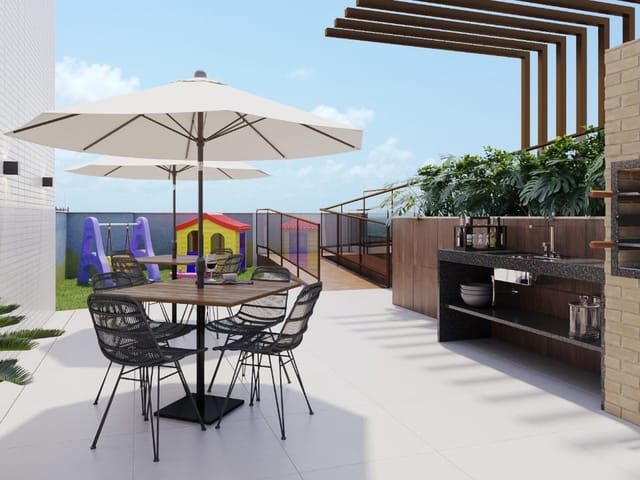 Apartamento com 60m² 2 quartos e 1 banheiro, à venda, no bairro Portal do Poço em Cabedelo