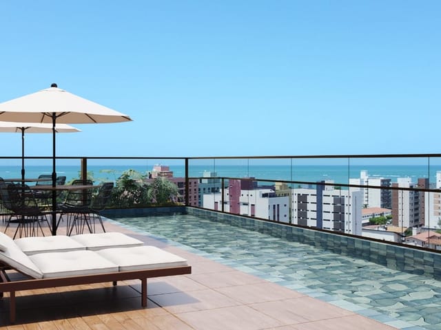 Apartamento com 60m² 2 quartos e 1 banheiro, à venda, no bairro Portal do Poço em Cabedelo