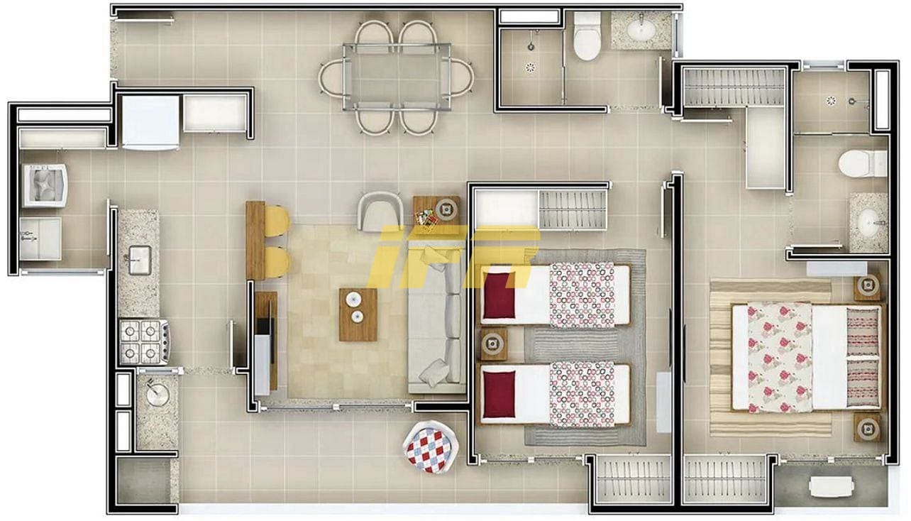 Apartamento, 2 quartos, 70 m² - Foto 9