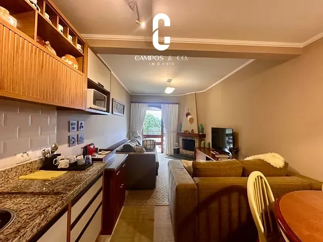 Apartamento 1 quarto e 1 banheiro, à venda, no bairro Alto do Capivari em Campos do Jordão
