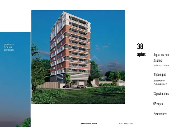 Apartamento com 126m², à venda, no bairro Country Club em Poços de Caldas