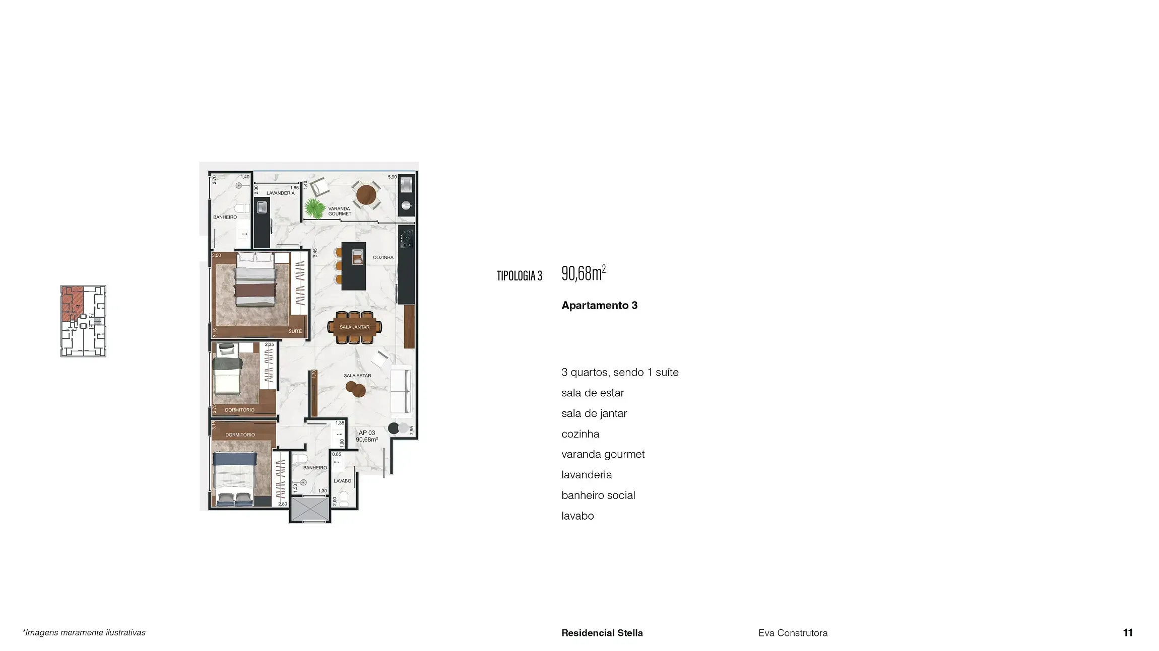 Apartamento, 2 quartos, 84 m² - Foto 11