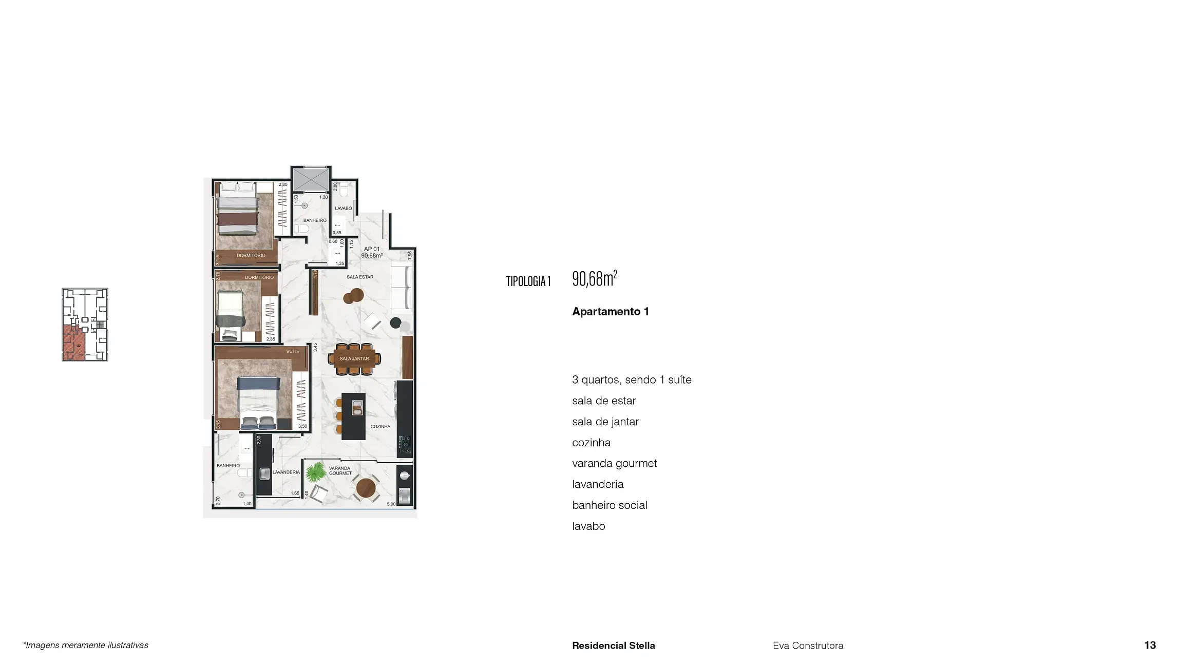 Apartamento, 2 quartos, 84 m² - Foto 13