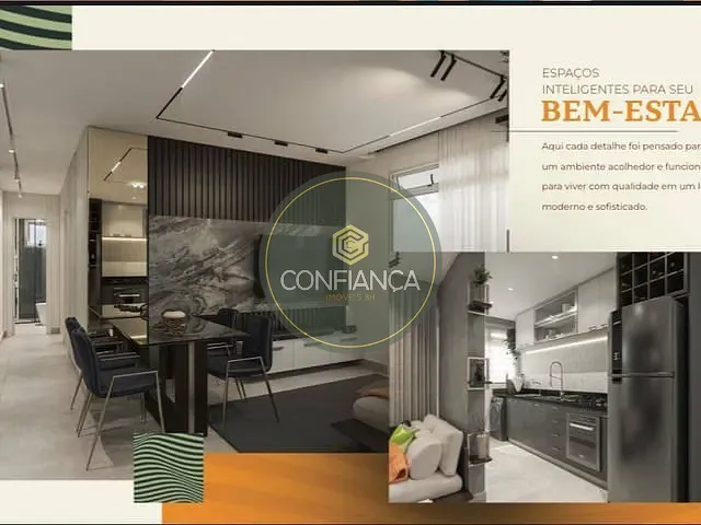 Apartamento 2 quartos e 2 banheiros, à venda, no bairro Fernão Dias em Belo Horizonte