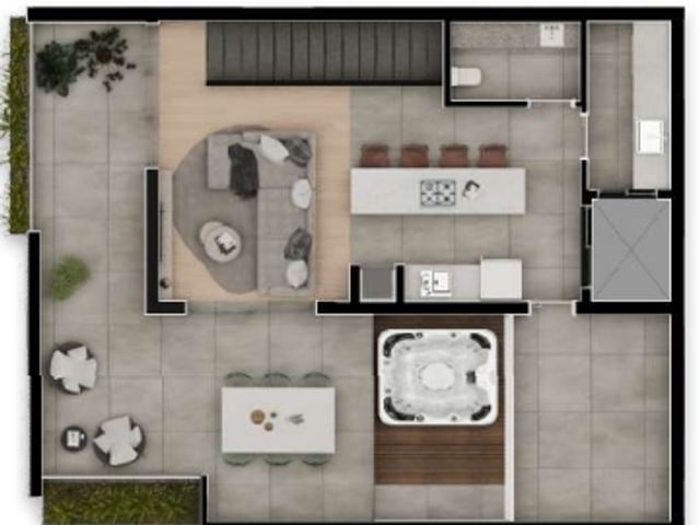 Apartamento com 182m² 3 quartos e 4 banheiros, à venda, no bairro Boa Vista em Curitiba