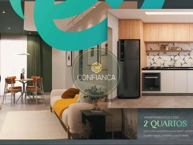 Apartamento com 50m² 2 quartos e 2 banheiros, à venda, no bairro Ipiranga em Belo Horizonte