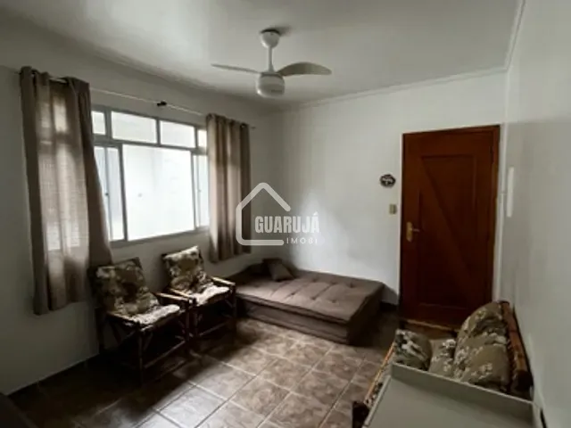 Apartamento com 50m² 1 quarto e 1 banheiro, à venda ou para alugar, no bairro Vila Alzira em Guarujá