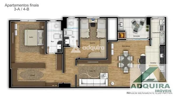Apartamento, 3 quartos, 193 m² - Foto 3