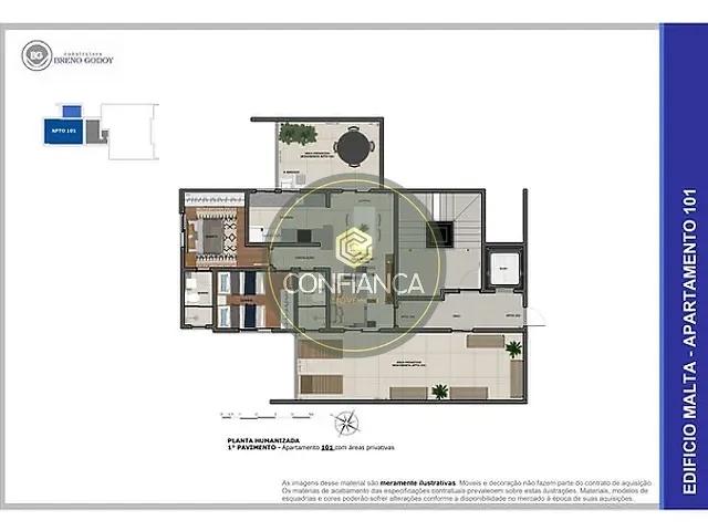 Apartamento 2 quartos e 2 banheiros, à venda, no bairro Ana Lúcia em Sabará