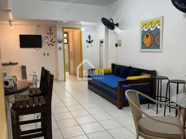 Apartamento 1 quarto e 1 banheiro, à venda, no bairro Enseada em Guarujá