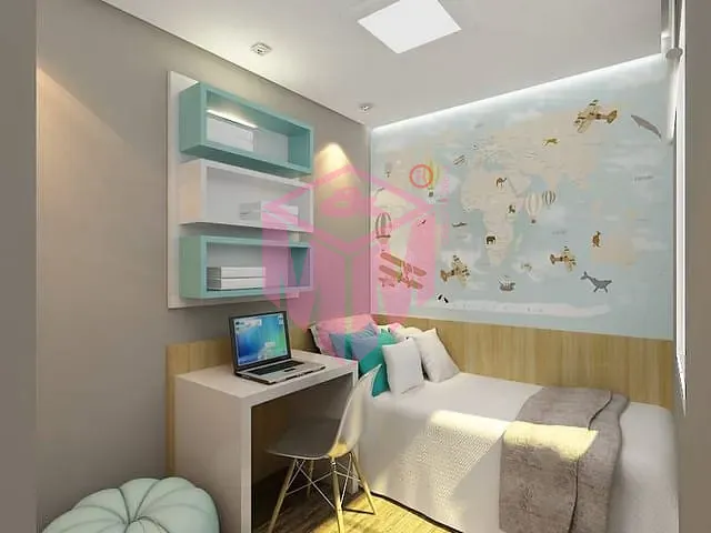 Apartamento com 47m² 2 quartos e 1 banheiro, à venda, no bairro Vila Guarani em Santo André