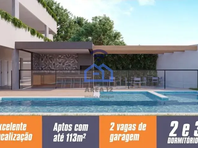 Apartamento 3 quartos e 3 banheiros, à venda, no bairro Martim de Sá em Caraguatatuba