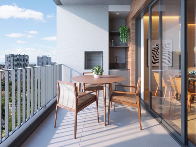 Apartamento 2 quartos e 1 banheiro, à venda, no bairro Cabral em Curitiba