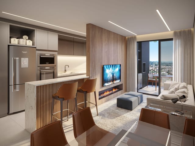 Apartamento 2 quartos e 1 banheiro, à venda, no bairro Cabral em Curitiba