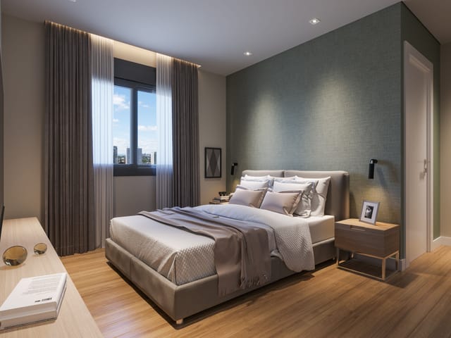 Apartamento 2 quartos e 1 banheiro, à venda, no bairro Cabral em Curitiba